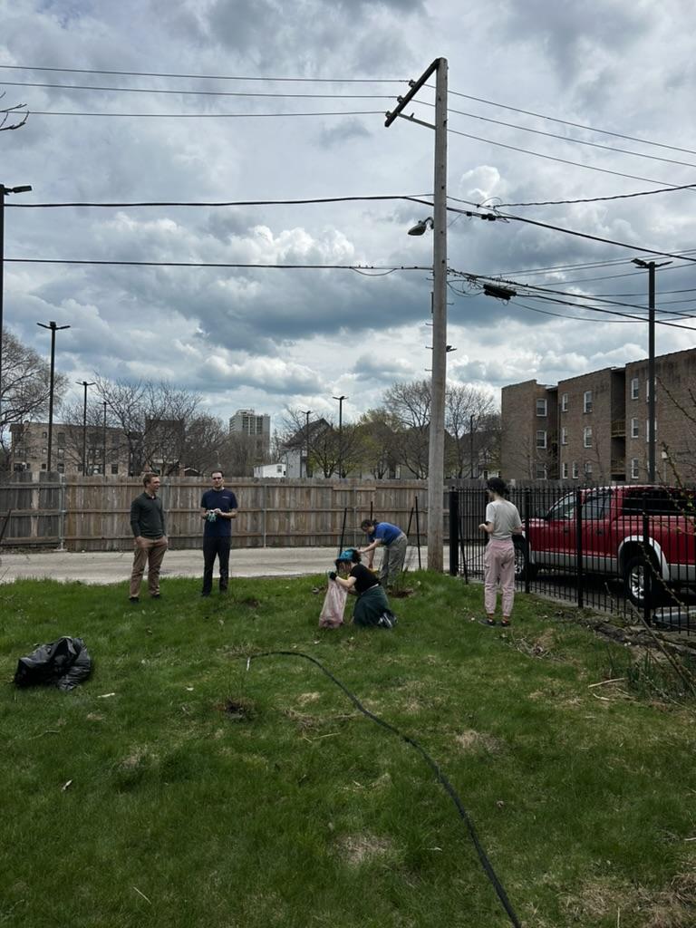 Volunteers working at the Phoenix Farms spring workday